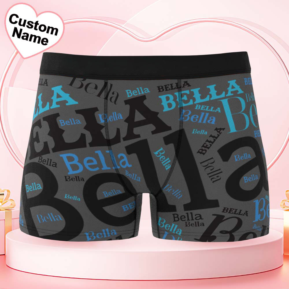Personalisierte Herren-boxershorts Mit Individuellem Namen - FotoSocken