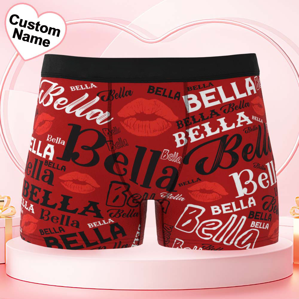 Personalisierte Herrenunterwäsche Mit Namen, Boxershorts Für Herren - FotoSocken