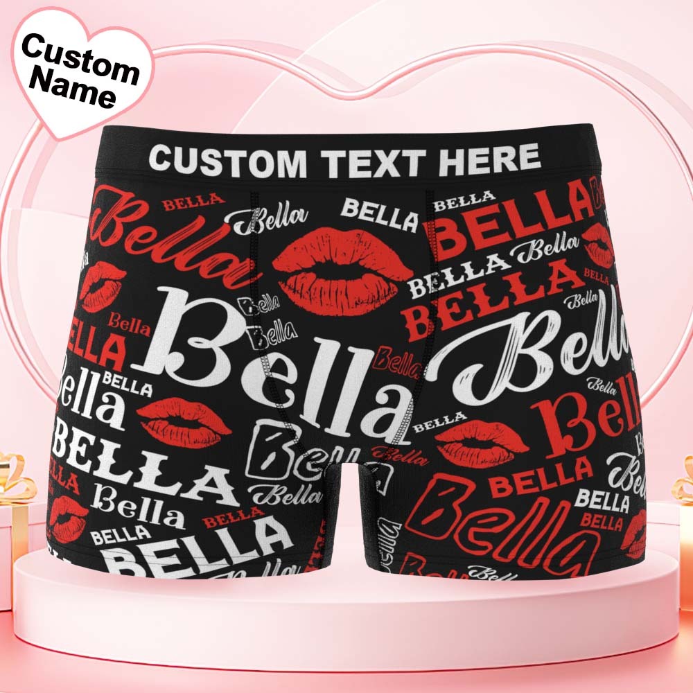 Personalisierte Herrenunterwäsche Mit Namen, Boxershorts Für Herren - FotoSocken