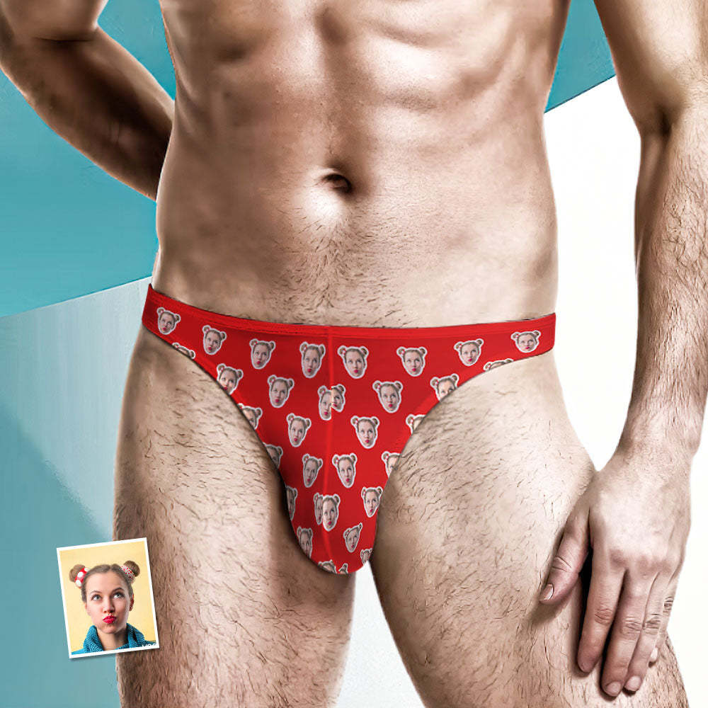 Custom Face Corlorful Herren Tanga Einfarbige Herren Slips -