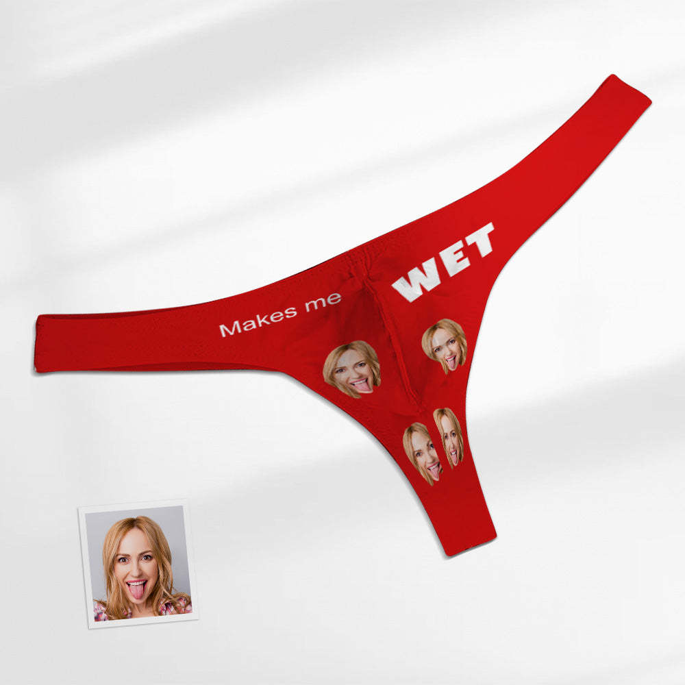 Custom Face Herren-tanga – Makes Me Wet Herren-slip -