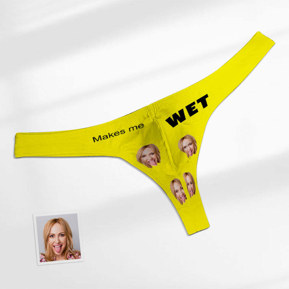 Custom Face Herren-tanga – Makes Me Wet Herren-slip -