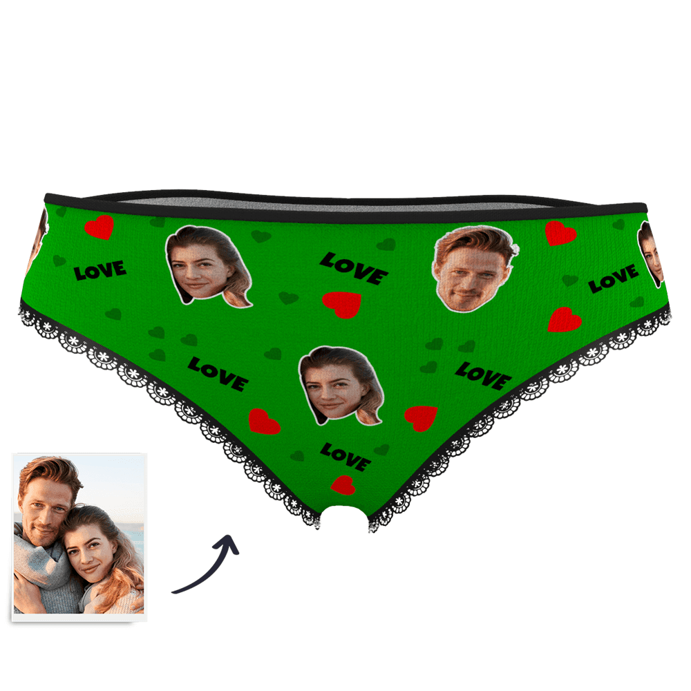 Valentinstag Geschenk Gesicht Foto Boxershorts