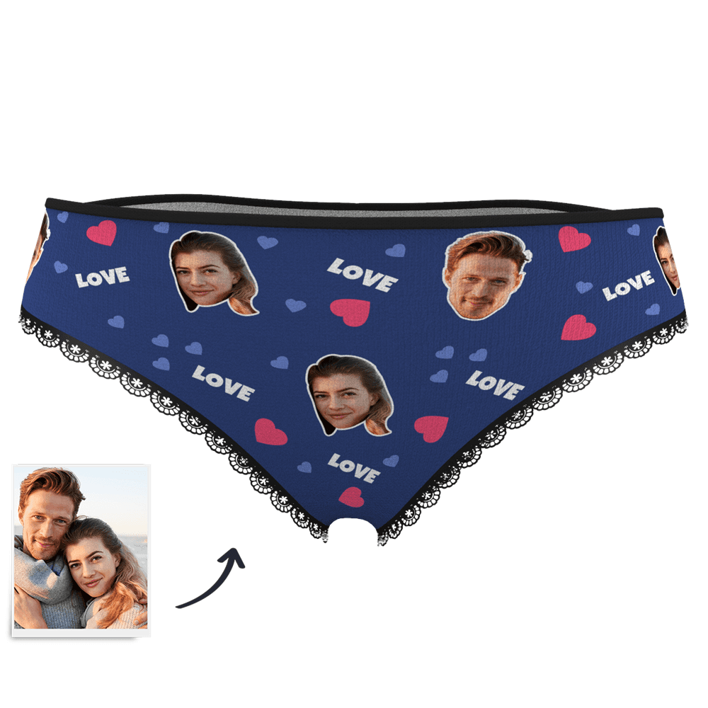 Valentinstag Geschenk Gesicht Foto Boxershorts