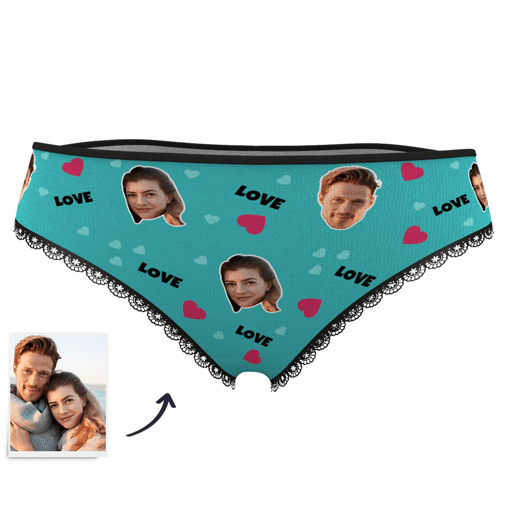 Valentinstag Geschenk Gesicht Foto Boxershorts