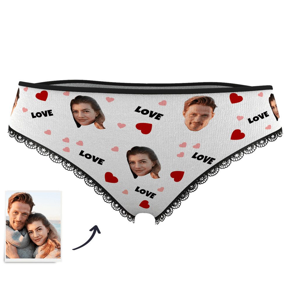 Valentinstag Geschenk Gesicht Foto Boxershorts