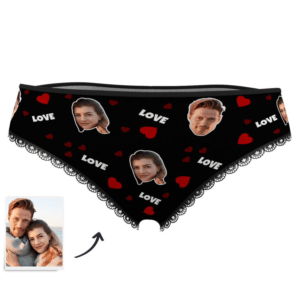 Valentinstag Geschenk Gesicht Foto Boxershorts