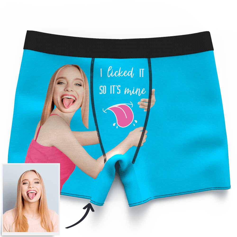 Valentinstag Geschenk Gesicht Foto Boxershorts