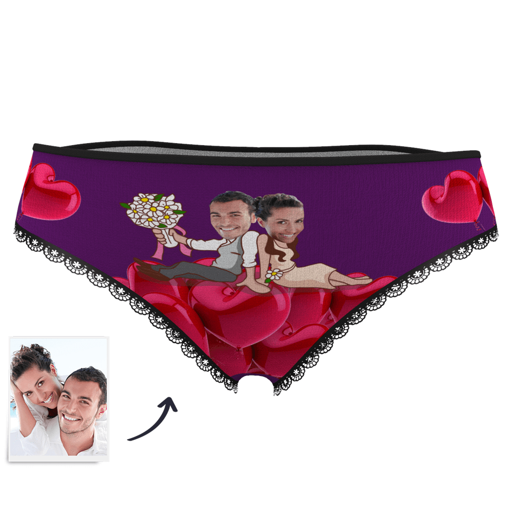 Valentinstag Geschenk Gesicht Foto Boxershorts