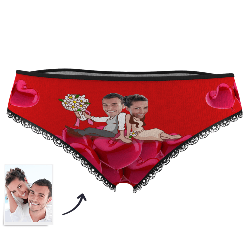 Valentinstag Geschenk Gesicht Foto Boxershorts