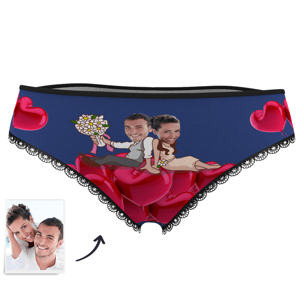 Valentinstag Geschenk Gesicht Foto Boxershorts