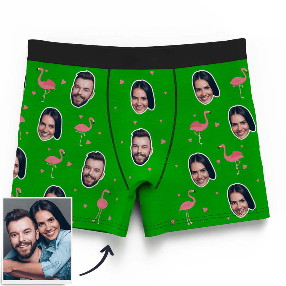 Valentinstag Geschenk Gesicht Foto Boxershorts