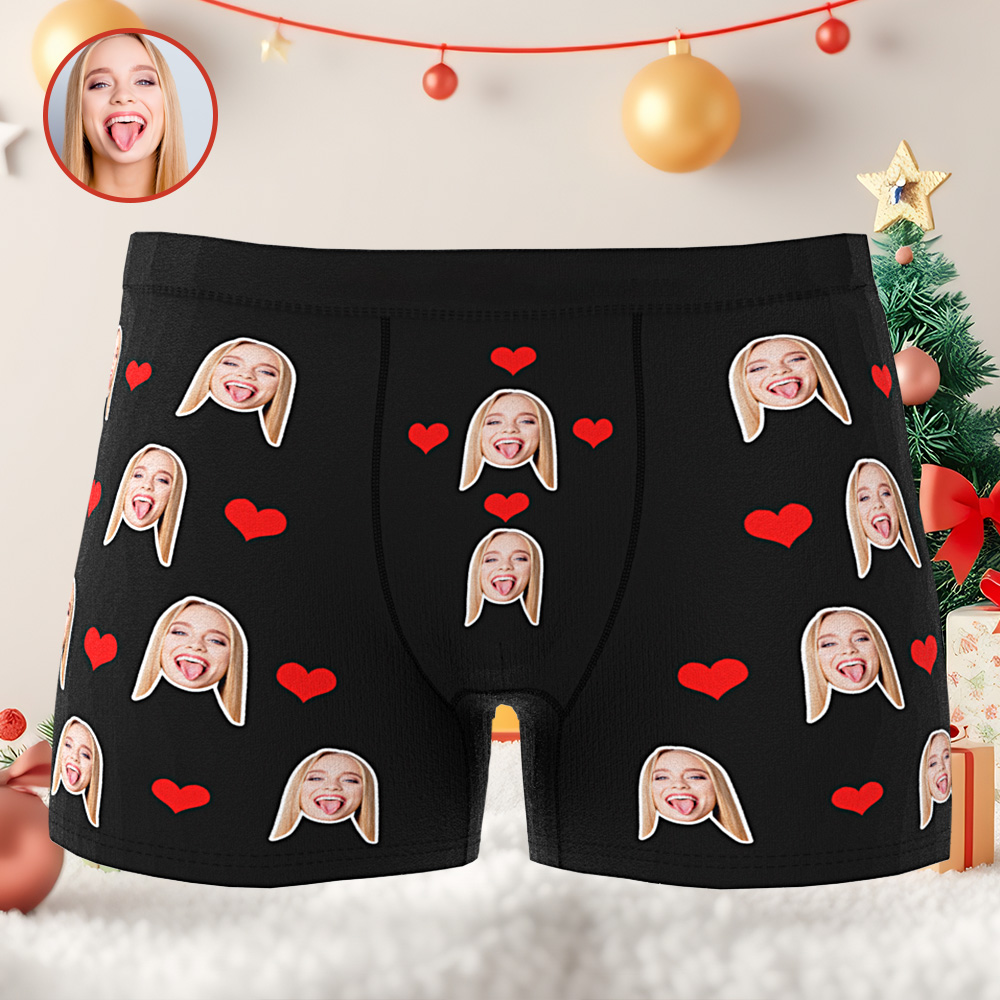 Mann Personalisierte Herz Unterhosen Unterwäsche Weihnachtsgeschenke