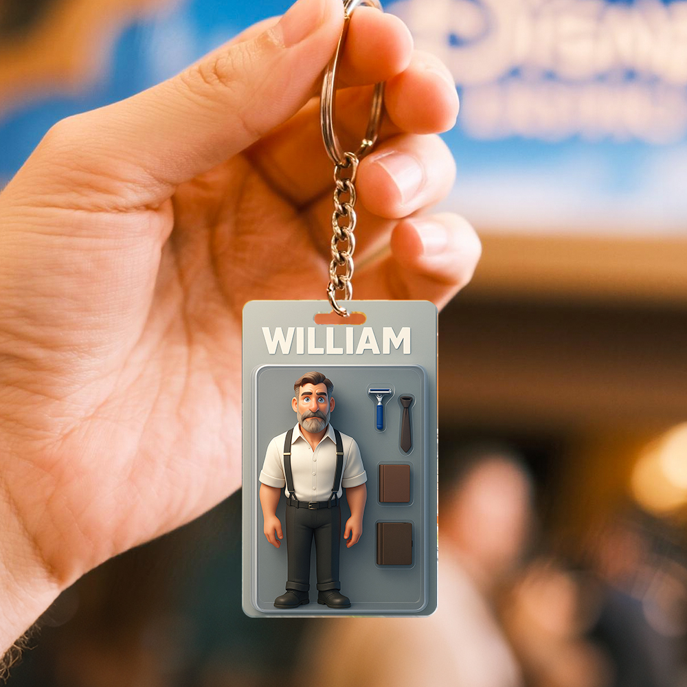 Vollständig Anpassbare Actionfigurenpackung, Verpackung Im Spielzeugbox-stil, Kunstgeschenk, Personalisierter 2d-druck, Acryl-schlüsselanhänger, Geschenk Für Ihn