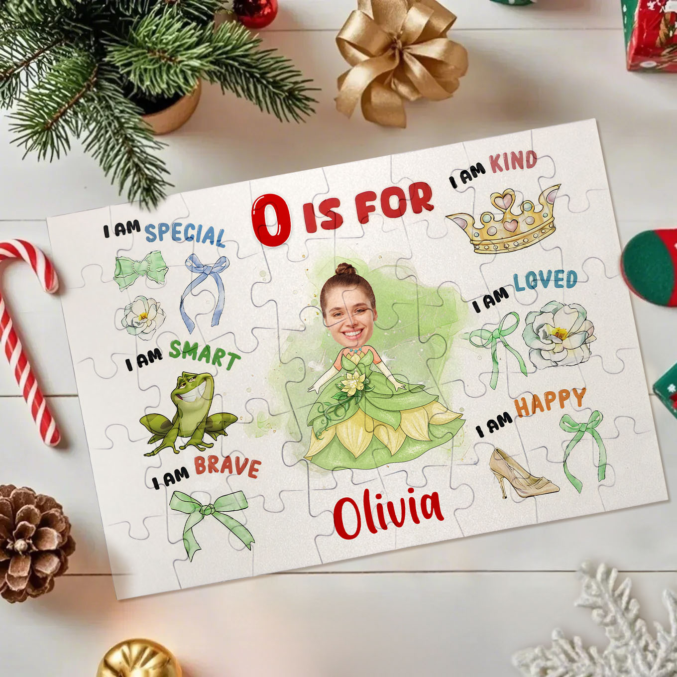 Lustiges-gesicht-prinzessin-baby-personalisiertes-foto-puzzle-kind - FotoSocken