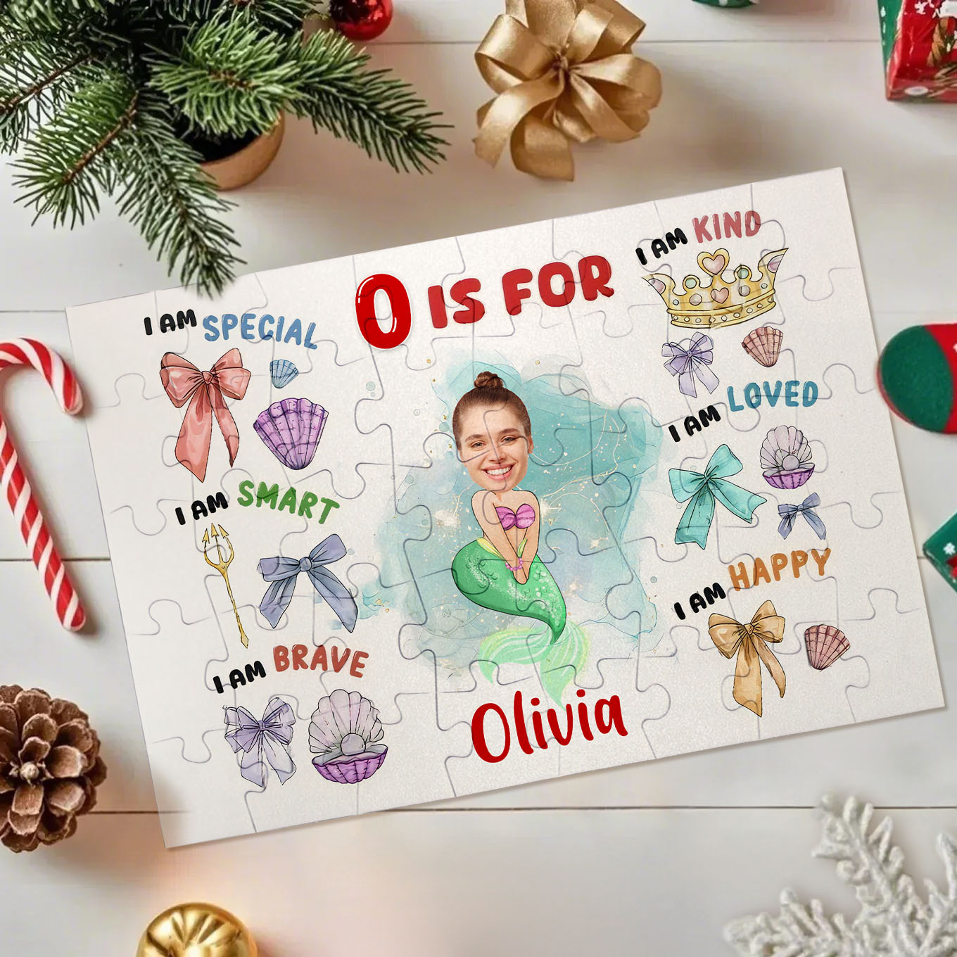 Lustiges-gesicht-prinzessin-baby-personalisiertes-foto-puzzle-kind - FotoSocken