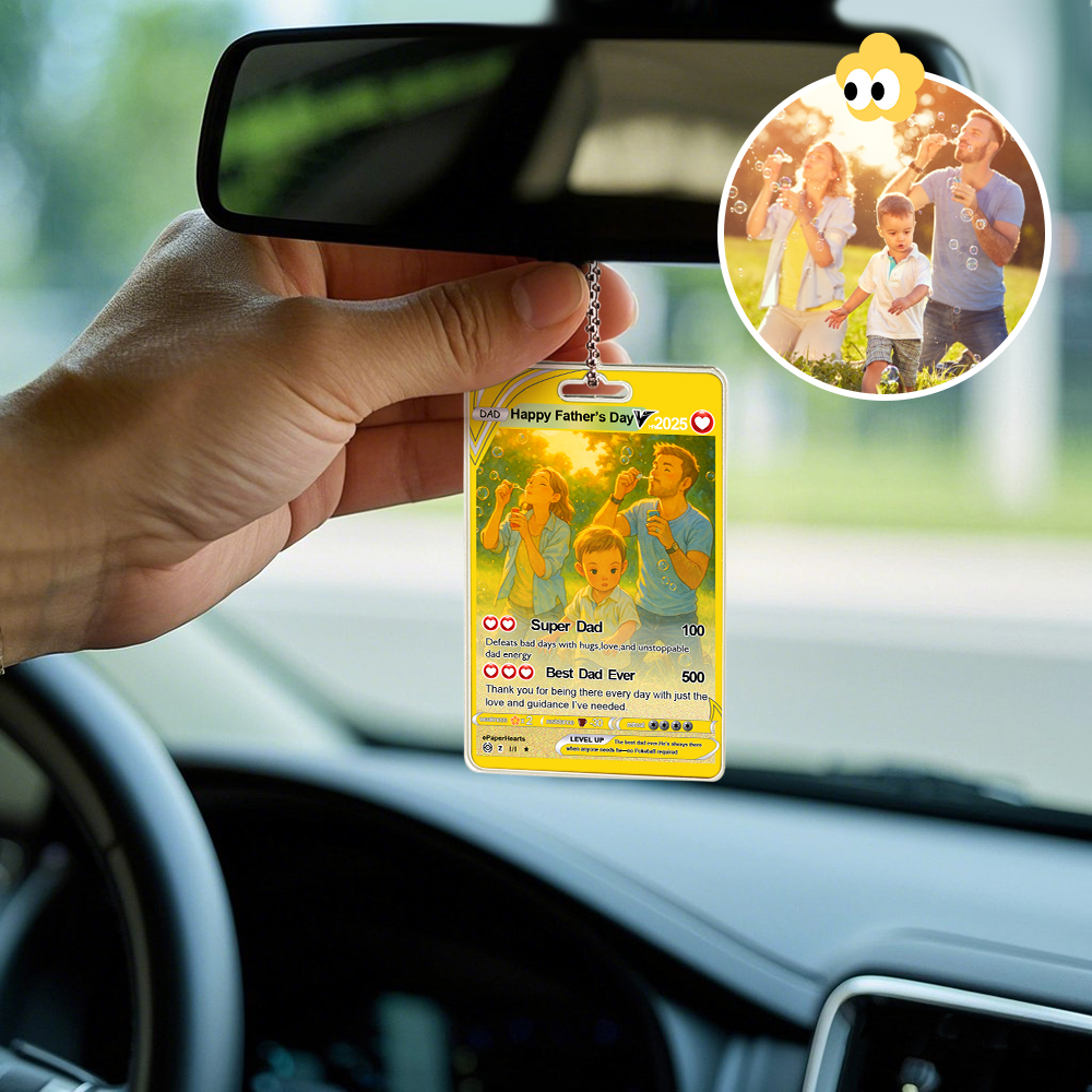 Benutzerdefinierte Poke Auto Ornament Personalisierte Cartoon Foto Hängende Dekoration Für Auto Rückspiegel Paar Geschenk - FotoSocken