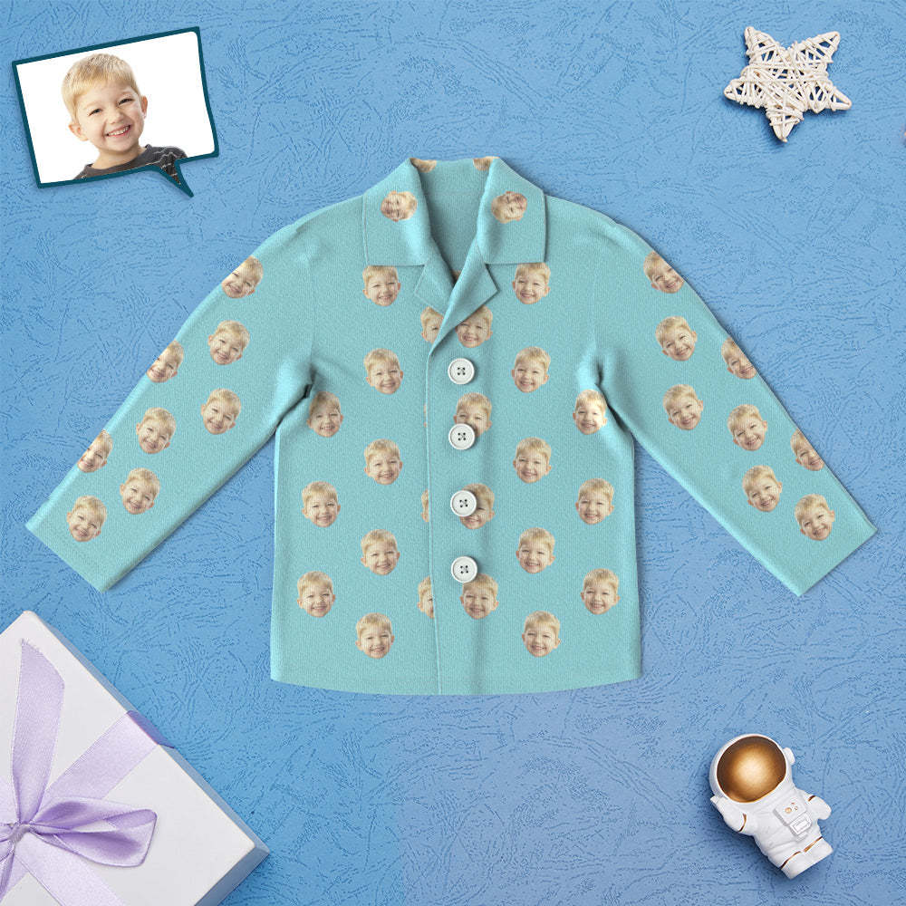 Custom Face Kinderpyjamas Personalisierte Kindernachtwäsche -