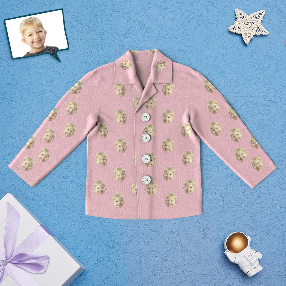 Custom Face Kinderpyjamas Personalisierte Kindernachtwäsche -