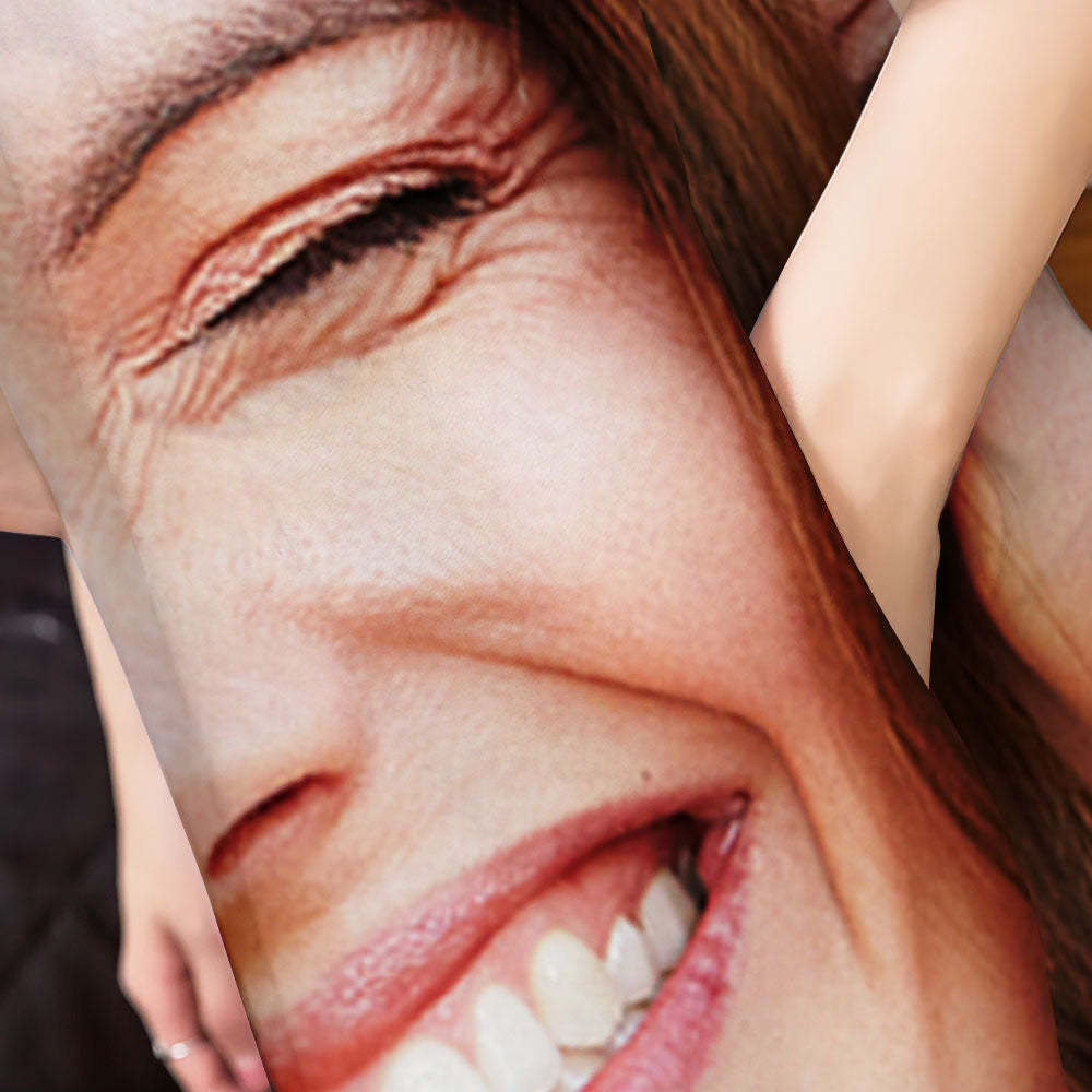 Benutzerdefinierte Foto Gesicht Nachthemd Kreative Parodie Frau Gesicht Lustige Geschenke