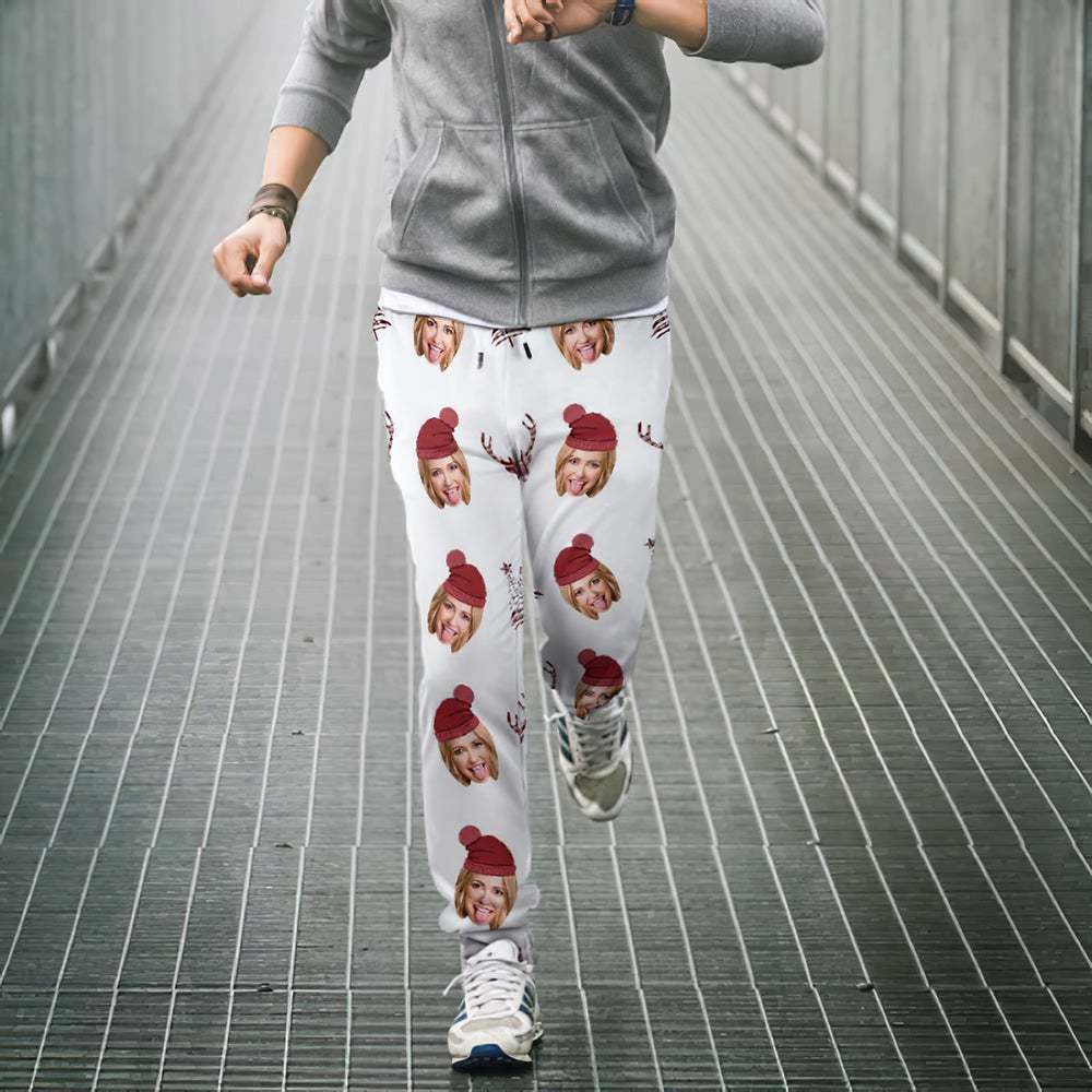 Benutzerdefinierte Freundin Gesicht Jogginghose Unisex Jogger Geschenk Für Liebhaber -