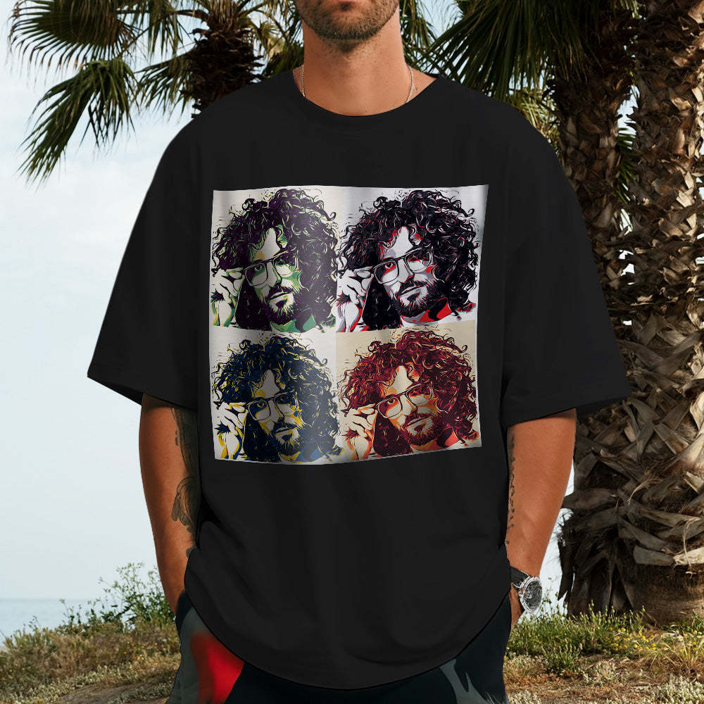Benutzerdefiniertes Foto 1990 Vintage T-shirt Personalisiertes T-shirt - 