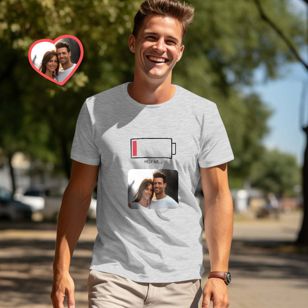 Benutzerdefinierte Passende T-shirts Für Paare Help Me Personalisierte Passende T-shirts Für Paare Valentinstagsgeschenk - 