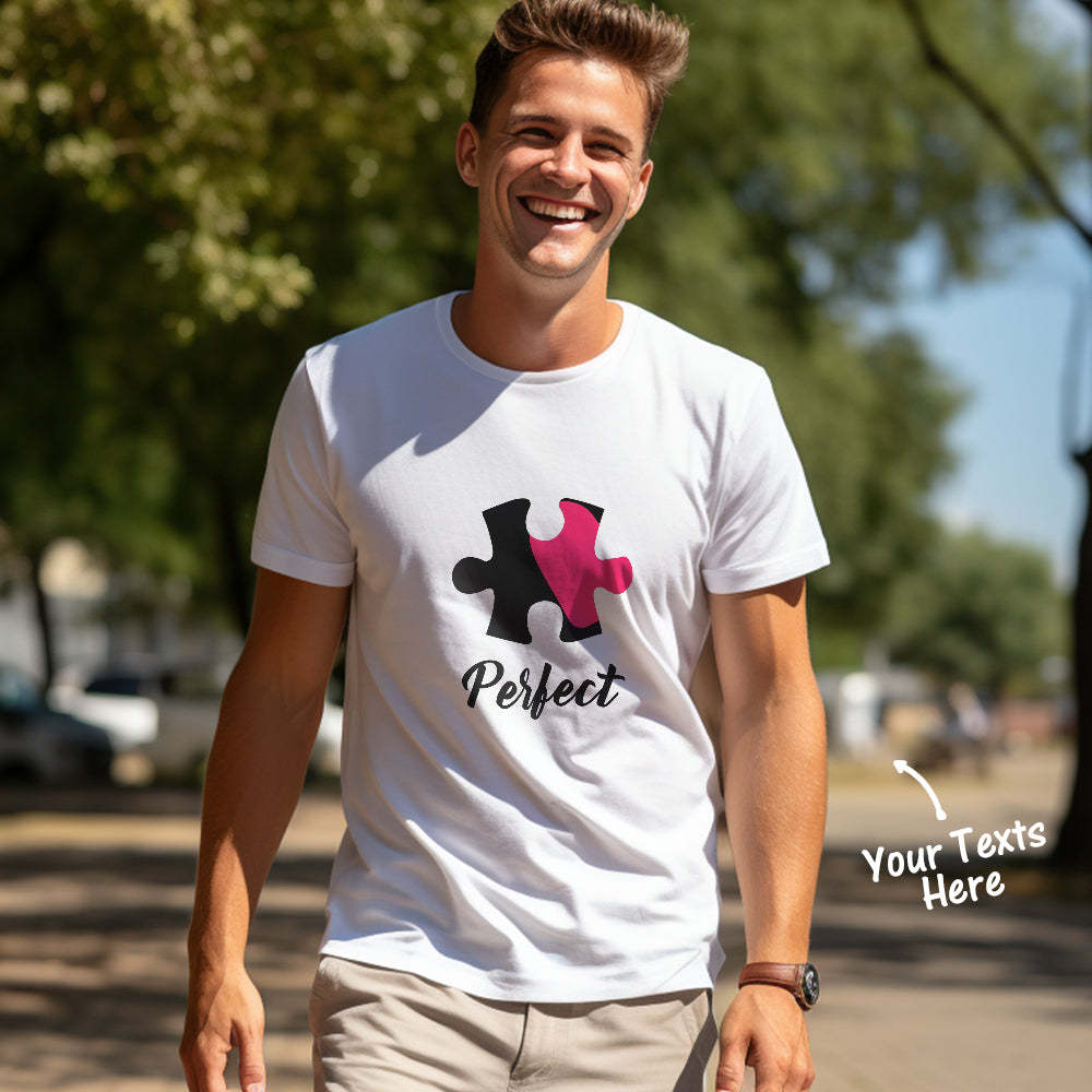 Perfekt Passende, Individuell Passende Paar-t-shirts, Personalisierte Passende Paar-shirts, Valentinstagsgeschenk - 