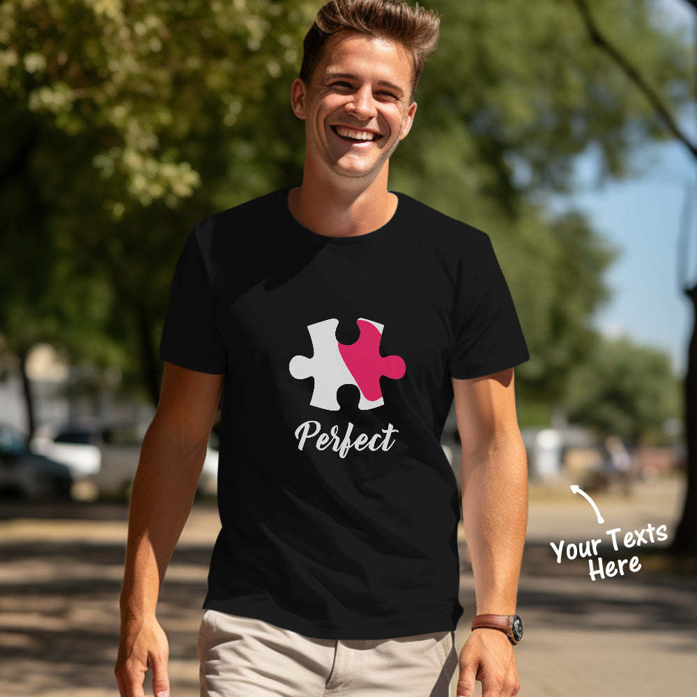 Perfekt Passende, Individuell Passende Paar-t-shirts, Personalisierte Passende Paar-shirts, Valentinstagsgeschenk - 