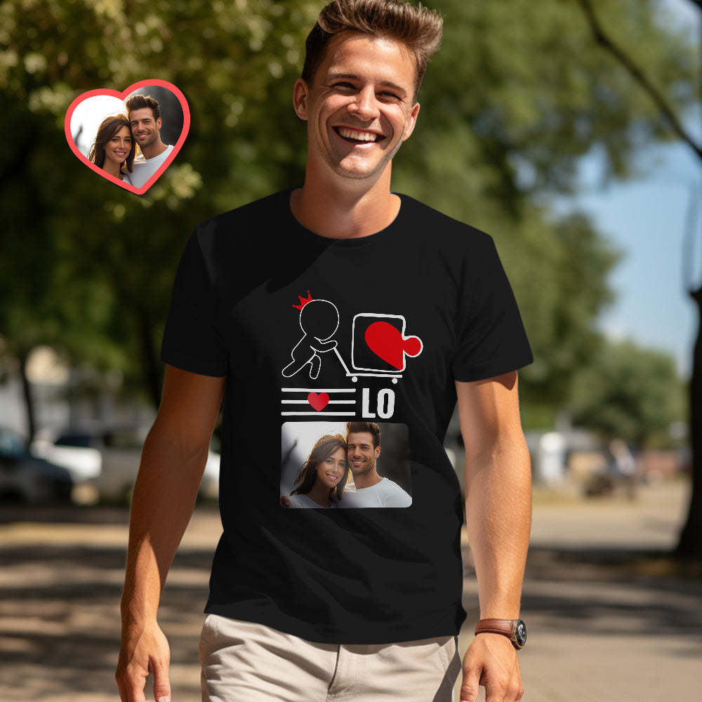 Benutzerdefinierte Passende T-shirts Für Paare. Ich Liebe Dich. Personalisierte Passende T-shirts Für Paare. Valentinstagsgeschenk - 