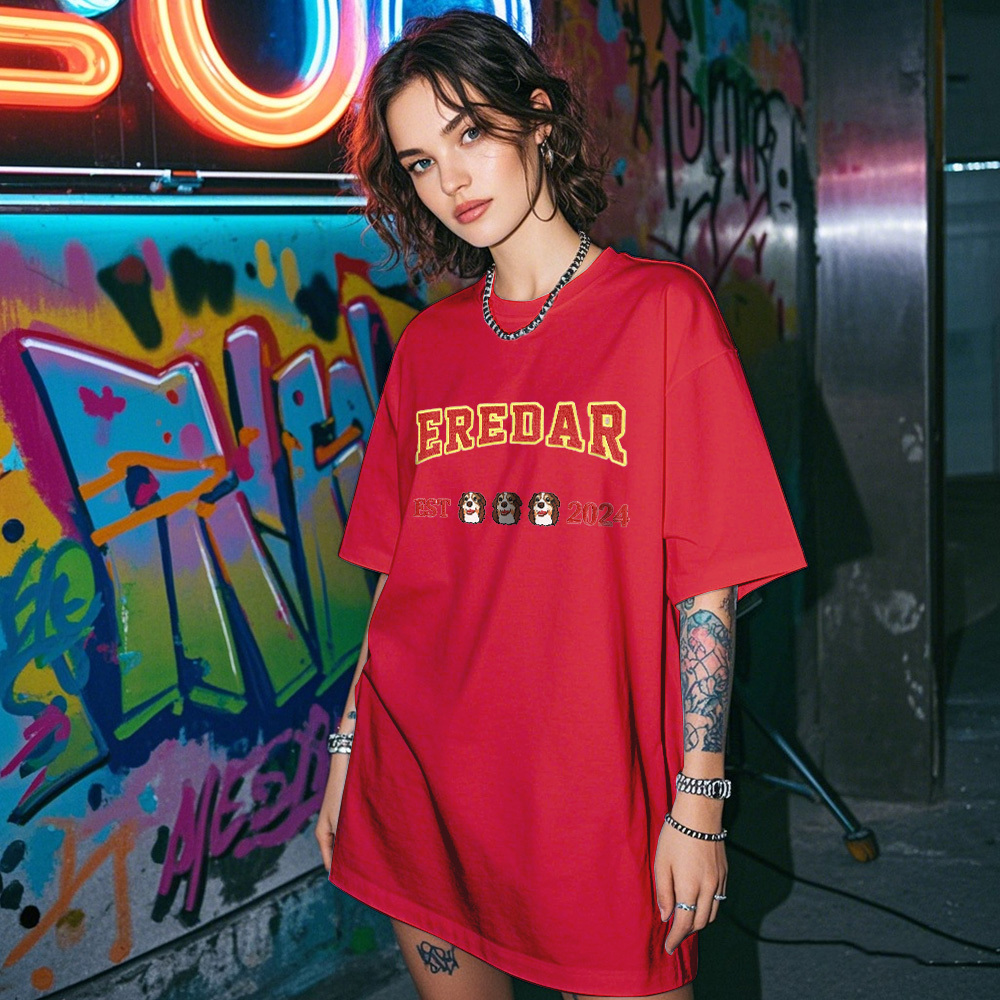 Personalisiertes Foto-vintage-t-shirt, Personalisiertes Foto-namen-haustier-stick-t-shirt Für Haustierliebhaber - FotoSocken