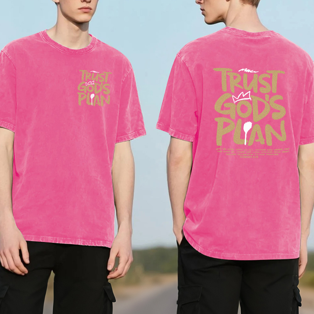 Vom Glauben Inspiriertes T-shirt – „trust The Journey" Kronen-grafik-t-shirt | Shirt Mit Positiver Botschaft Für Selbstvertrauen Im Alltag - FotoSocken