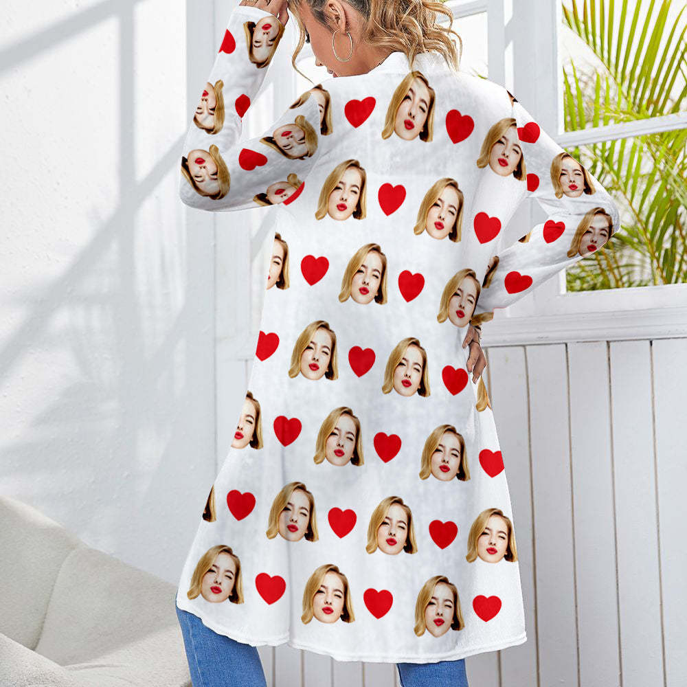 Personalized Cardigan Women Open Front Cardigans Long Sleeve Top -