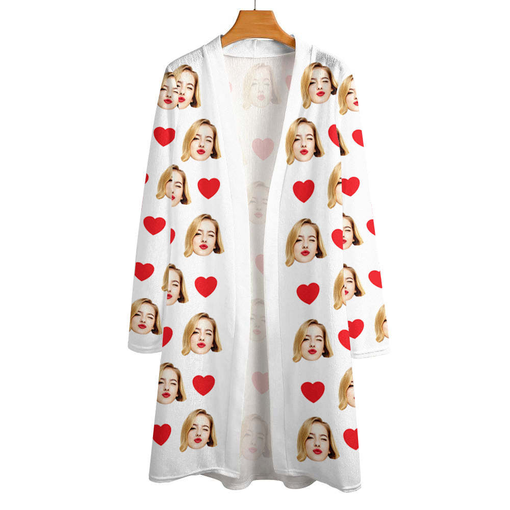 Personalized Cardigan Women Open Front Cardigans Long Sleeve Top -