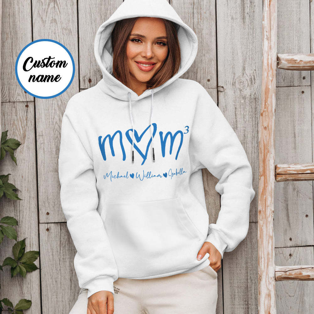 Personalisierter Mama-hoodie Mit Kindernamen, Personalisierter Namens-hoodie Als Muttertagsgeschenk -