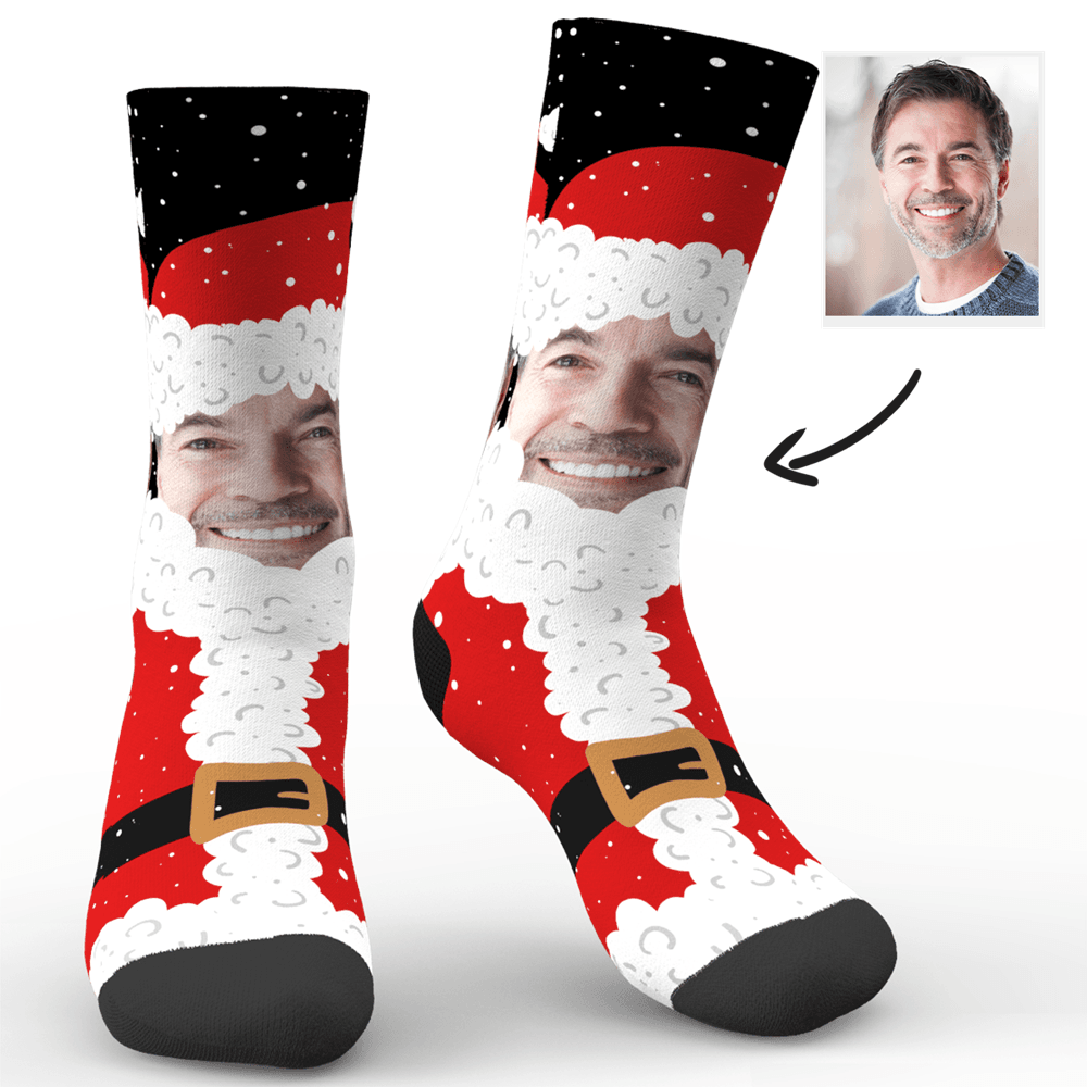 Weihnachts Socken Weihnachtsgeschenk Foto Socken Personalisiert Gesicht Socken