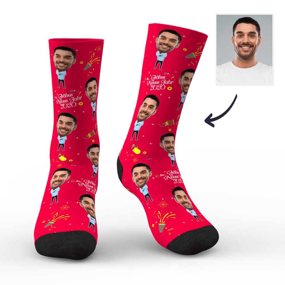 Weihnachts Socken Weihnachtsgeschenk Foto Socken Personalisiert Gesicht Socken