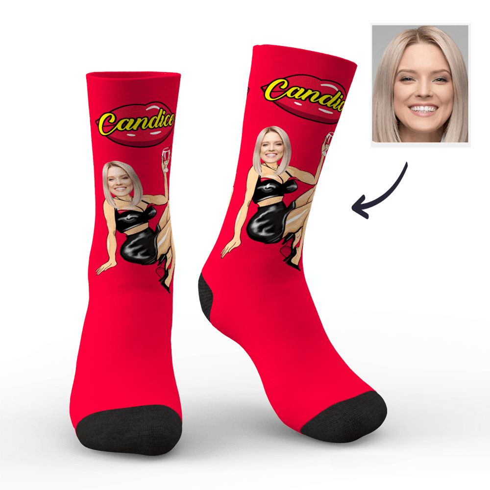 Weihnachts Socken Weihnachtsgeschenk Foto Socken Personalisiert Gesicht Socken