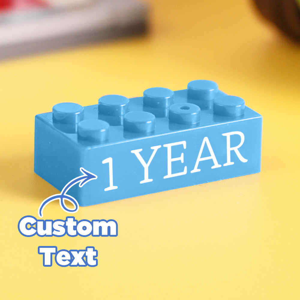 Bausteingeschenke Benutzerdefinierter Text Induktionsgeschenk Firmenalter Bausteine ​​mehrfarbige Bausteingeschenke In Unterschiedlicher Größe - FotoSocken