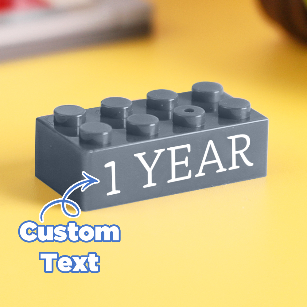 Bausteingeschenke Benutzerdefinierter Text Induktionsgeschenk Firmenalter Bausteine ​​mehrfarbige Bausteingeschenke In Unterschiedlicher Größe - FotoSocken