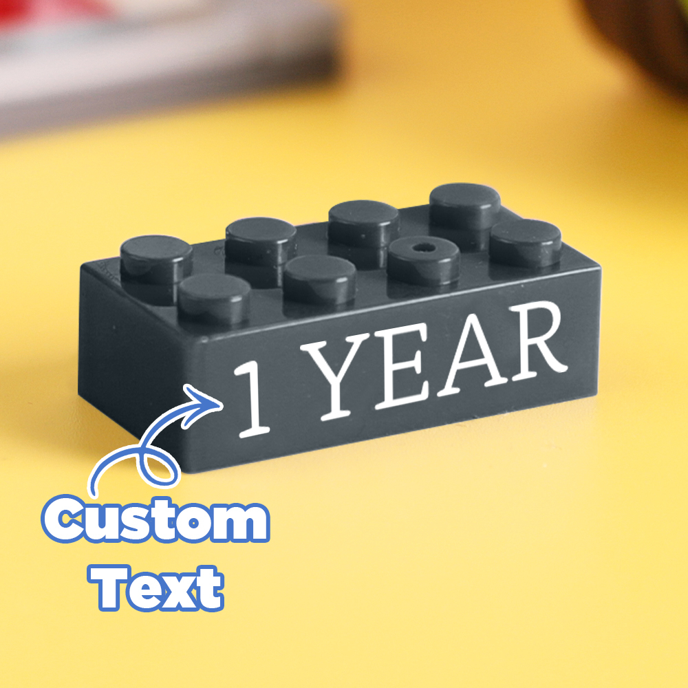 Bausteingeschenke Benutzerdefinierter Text Induktionsgeschenk Firmenalter Bausteine ​​mehrfarbige Bausteingeschenke In Unterschiedlicher Größe - FotoSocken