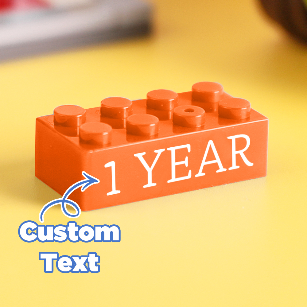 Bausteingeschenke Benutzerdefinierter Text Induktionsgeschenk Firmenalter Bausteine ​​mehrfarbige Bausteingeschenke In Unterschiedlicher Größe - FotoSocken