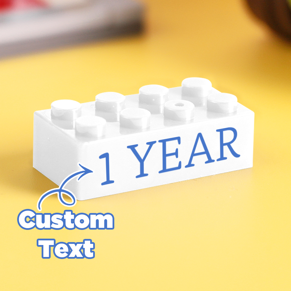 Bausteingeschenke Benutzerdefinierter Text Induktionsgeschenk Firmenalter Bausteine ​​mehrfarbige Bausteingeschenke In Unterschiedlicher Größe - FotoSocken