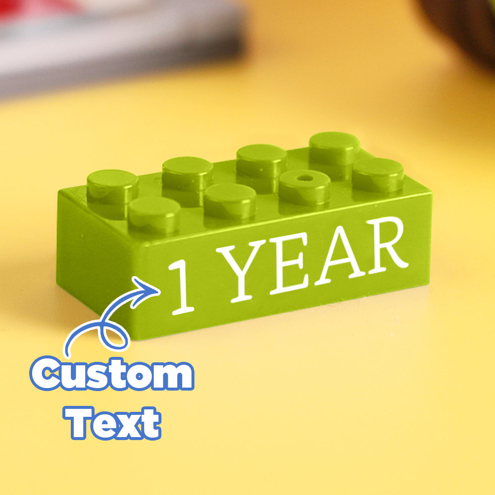 Bausteingeschenke Benutzerdefinierter Text Induktionsgeschenk Firmenalter Bausteine ​​mehrfarbige Bausteingeschenke In Unterschiedlicher Größe - FotoSocken