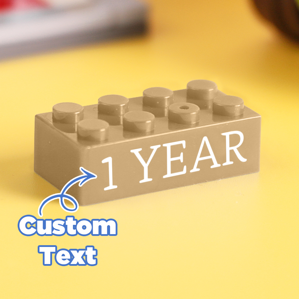Bausteingeschenke Benutzerdefinierter Text Induktionsgeschenk Firmenalter Bausteine ​​mehrfarbige Bausteingeschenke In Unterschiedlicher Größe - FotoSocken
