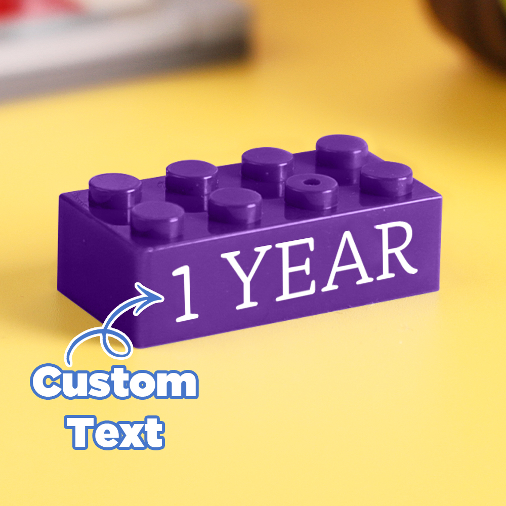 Bausteingeschenke Benutzerdefinierter Text Induktionsgeschenk Firmenalter Bausteine ​​mehrfarbige Bausteingeschenke In Unterschiedlicher Größe - FotoSocken