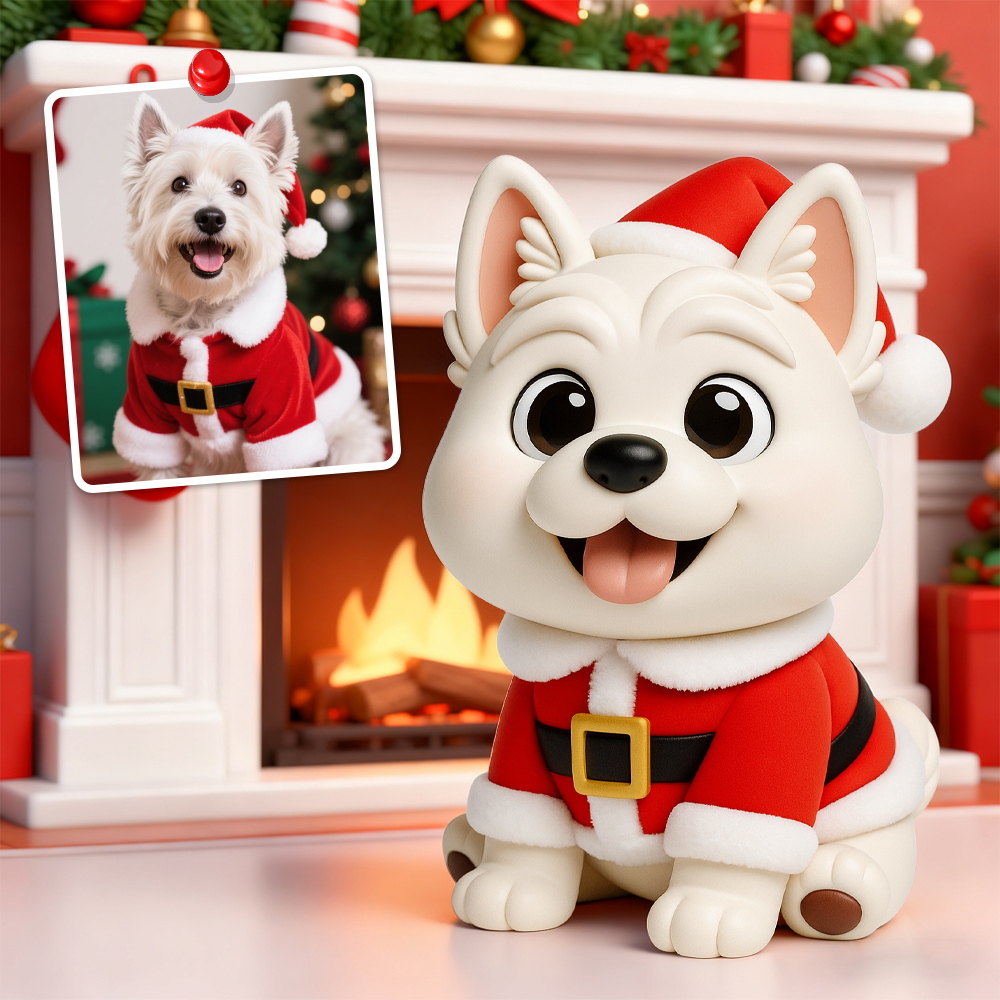 Erstellen Sie Ihre Eigene 3d-weihnachts-actionfigur, Individueller Schreibtisch-kumpel, Personalisierte Weihnachtsgeschenkidee - FotoSocken