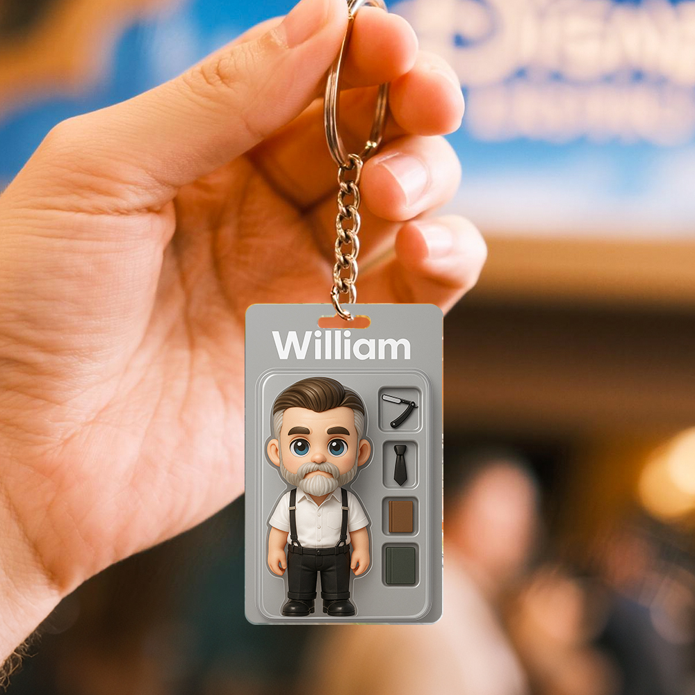 Vollständig Anpassbare Actionfigurenpackung, Verpackung Im Spielzeugbox-stil, Kunstgeschenk, Personalisierter 2d-druck, Acryl-schlüsselanhänger, Geschenk Für Ihn