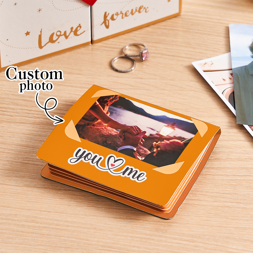 Personalisiertes Pop-up-fotoalbum Zu Weihnachten – Individuelles 3d-erinnerungsbuch Mit Ihren Fotos Und Ihrer Musik, Handgefertigtes Explosions-scrapbook Als Geschenk Zum Jahrestag, Zur Hochzeit Oder Zum Geburtstag - FotoSocken