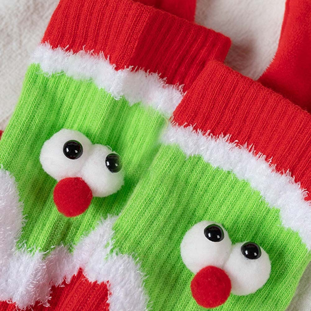 Lustige Weihnachtsmann-puppen-damen-socken Mit Magnetischen Händen, Weihnachtsgeschenke - 